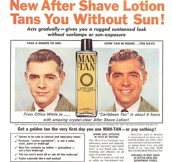 Man Tan advert